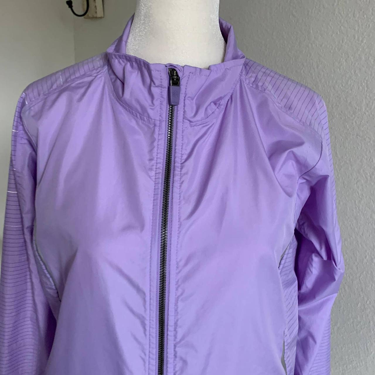 ATHLETA lavender purple windbreaker jacket full zip