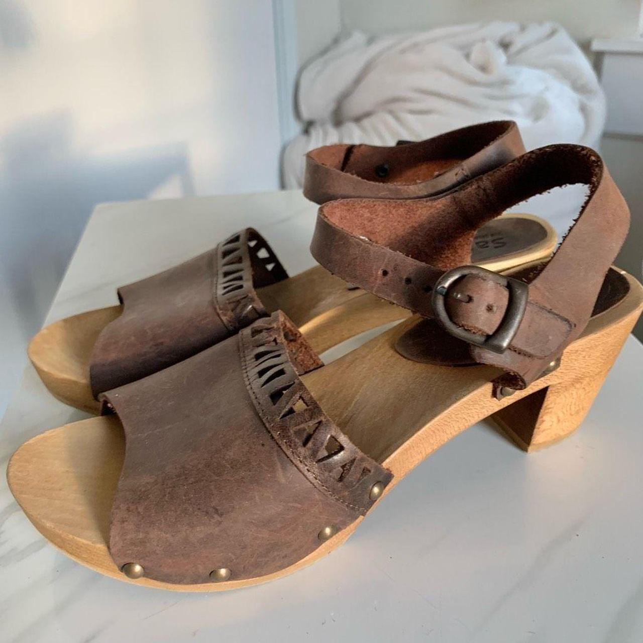 Sanita cheap wooden clogs