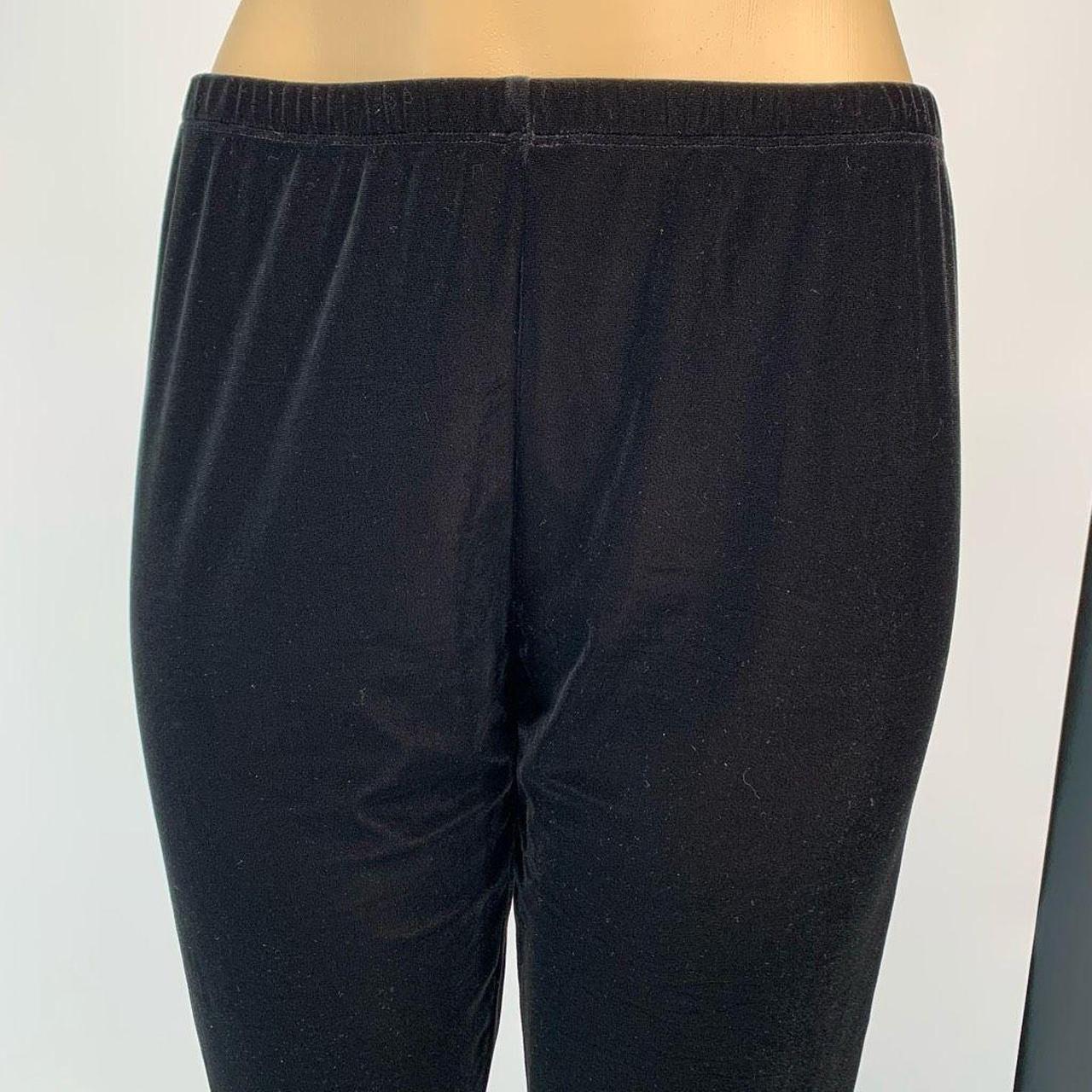 Eileen Fisher black velour jogger pants sz Depop