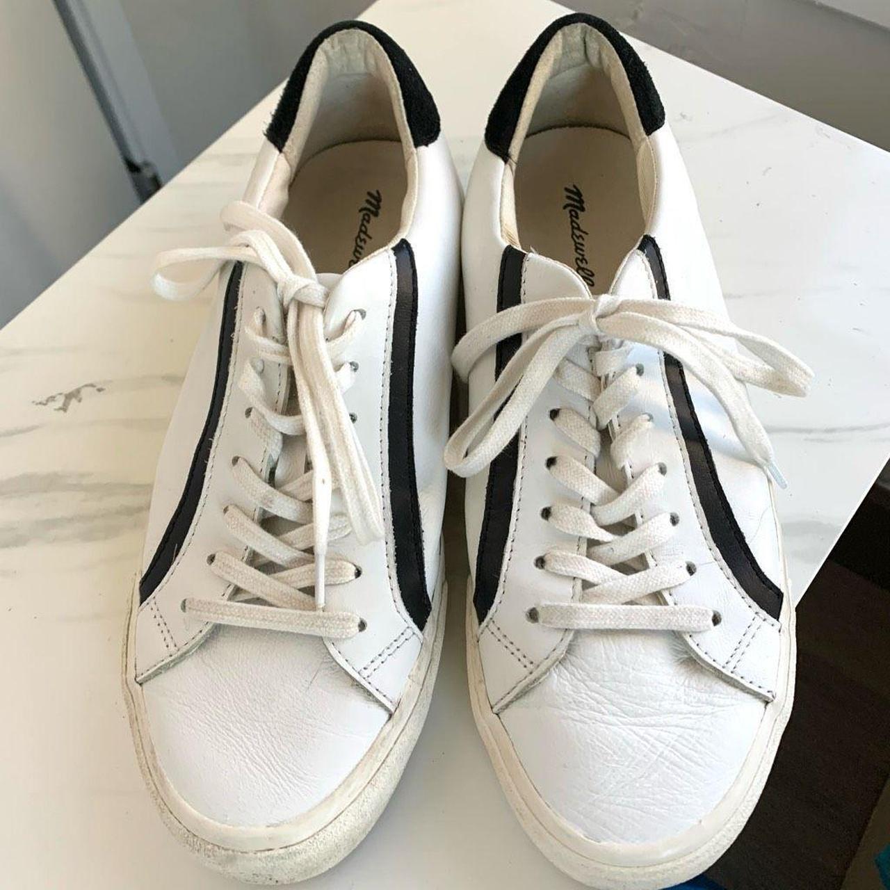 MADEWELL genuine leather sneakers white sz 10