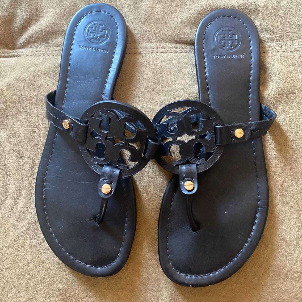 Black Tory Burch Sandals - Depop