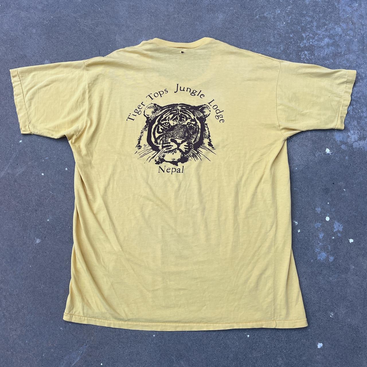 Vintage S World Elephant Polo Association Yellow T Depop