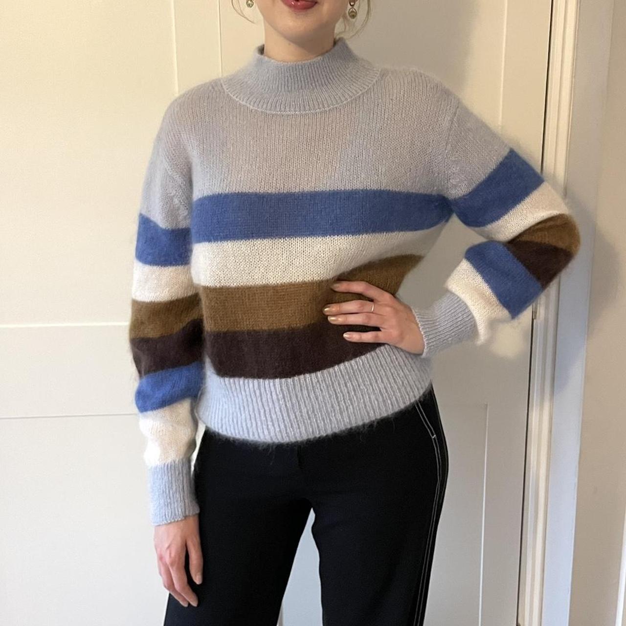 & Other Stories striped mohair blend jumper - size... - Depop