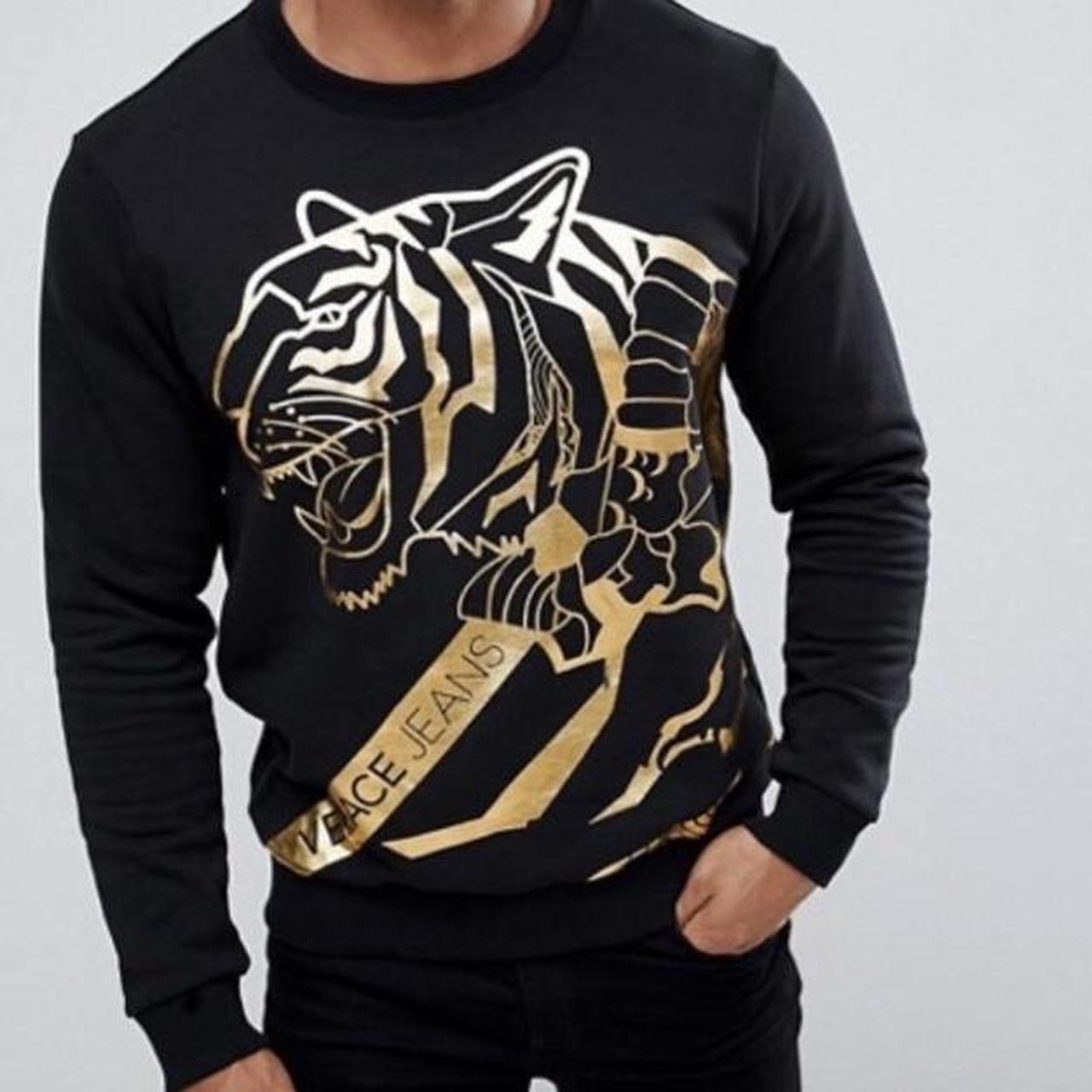 Black and gold versace sweater best sale