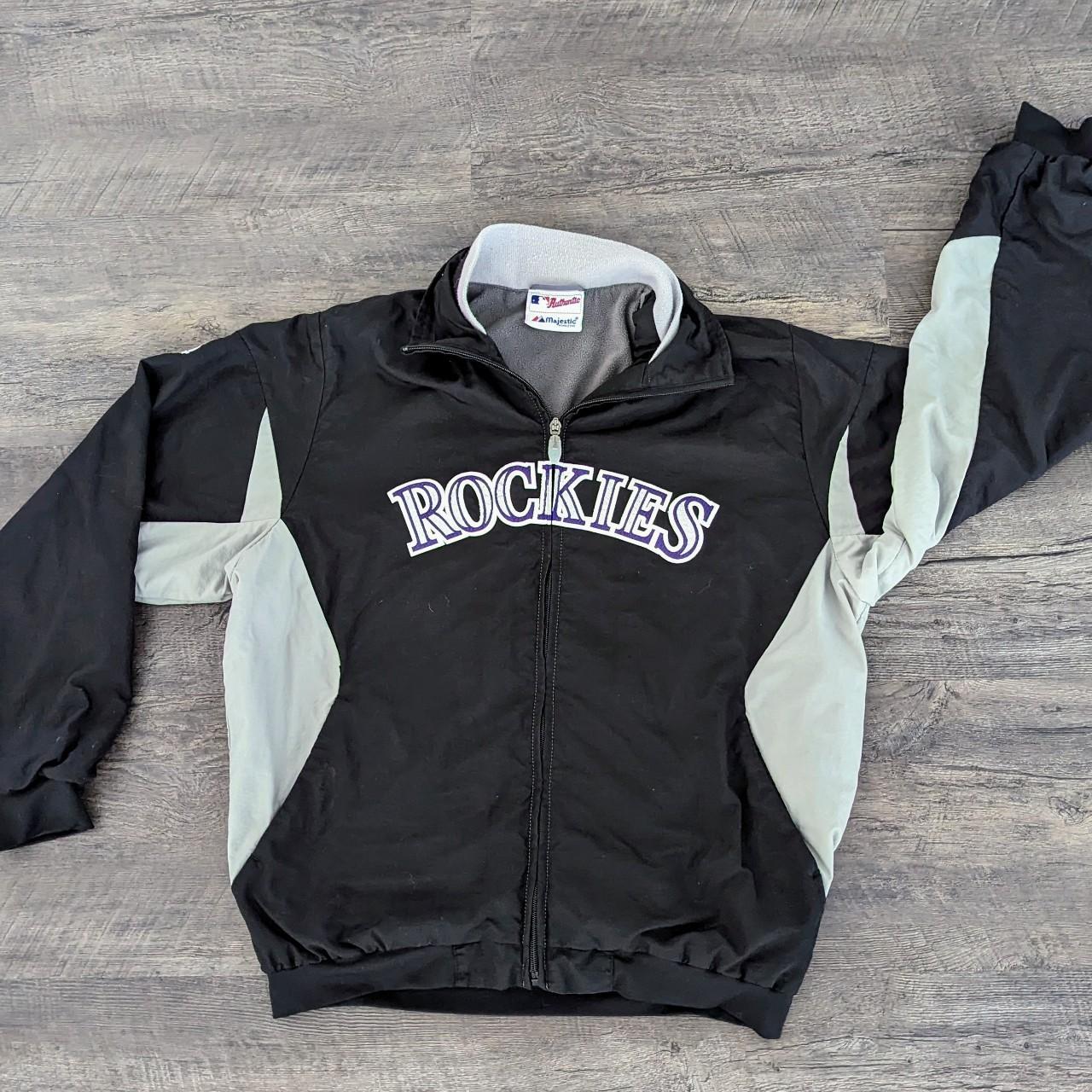 Colorado Rockies Majestic cool base windbreaker - Depop