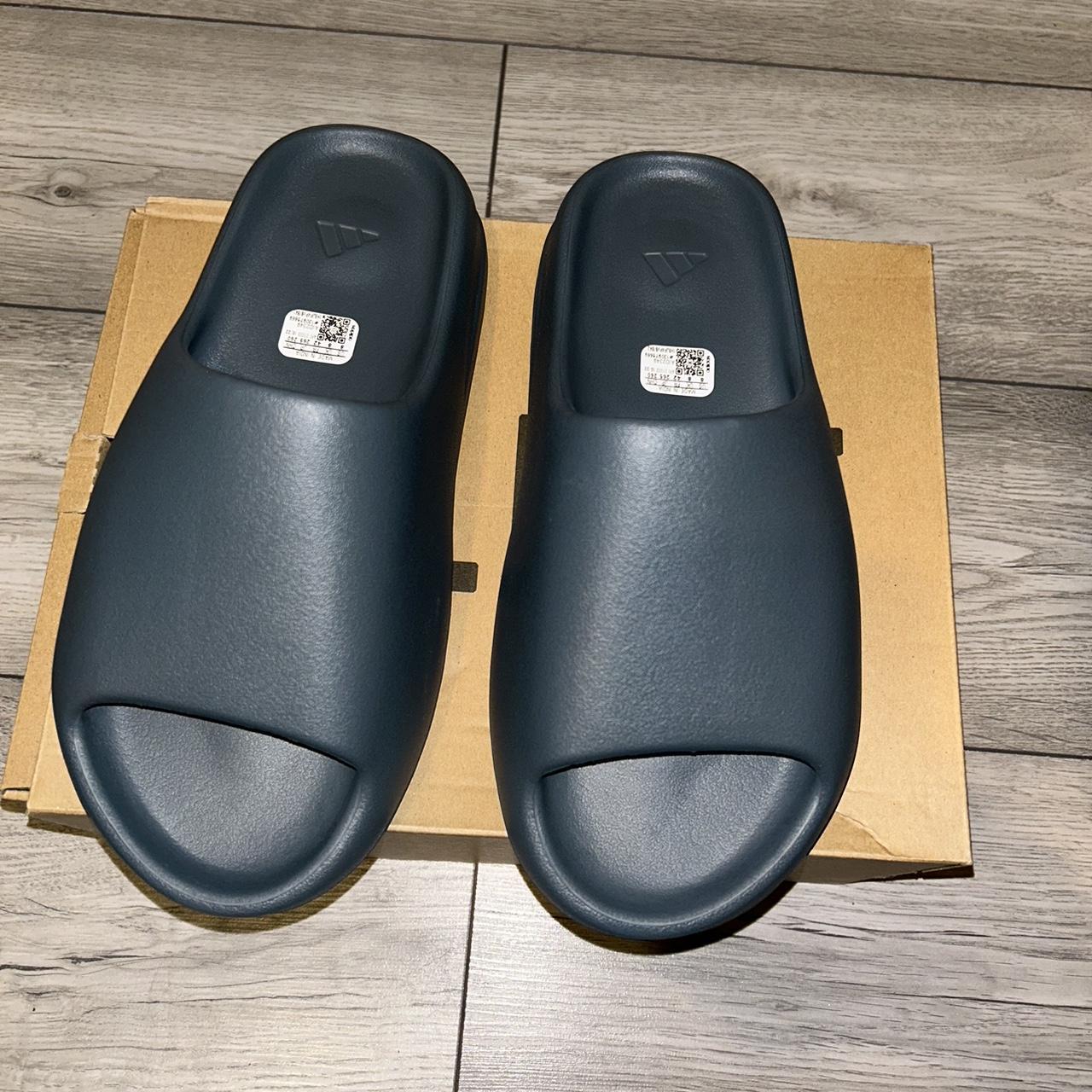 Yeezy Slide Slate Marine Size 8 UK Brand new Depop