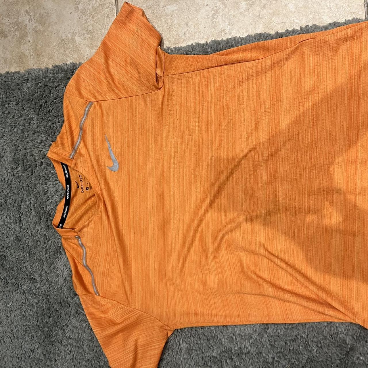 neon orange nike t shirt
