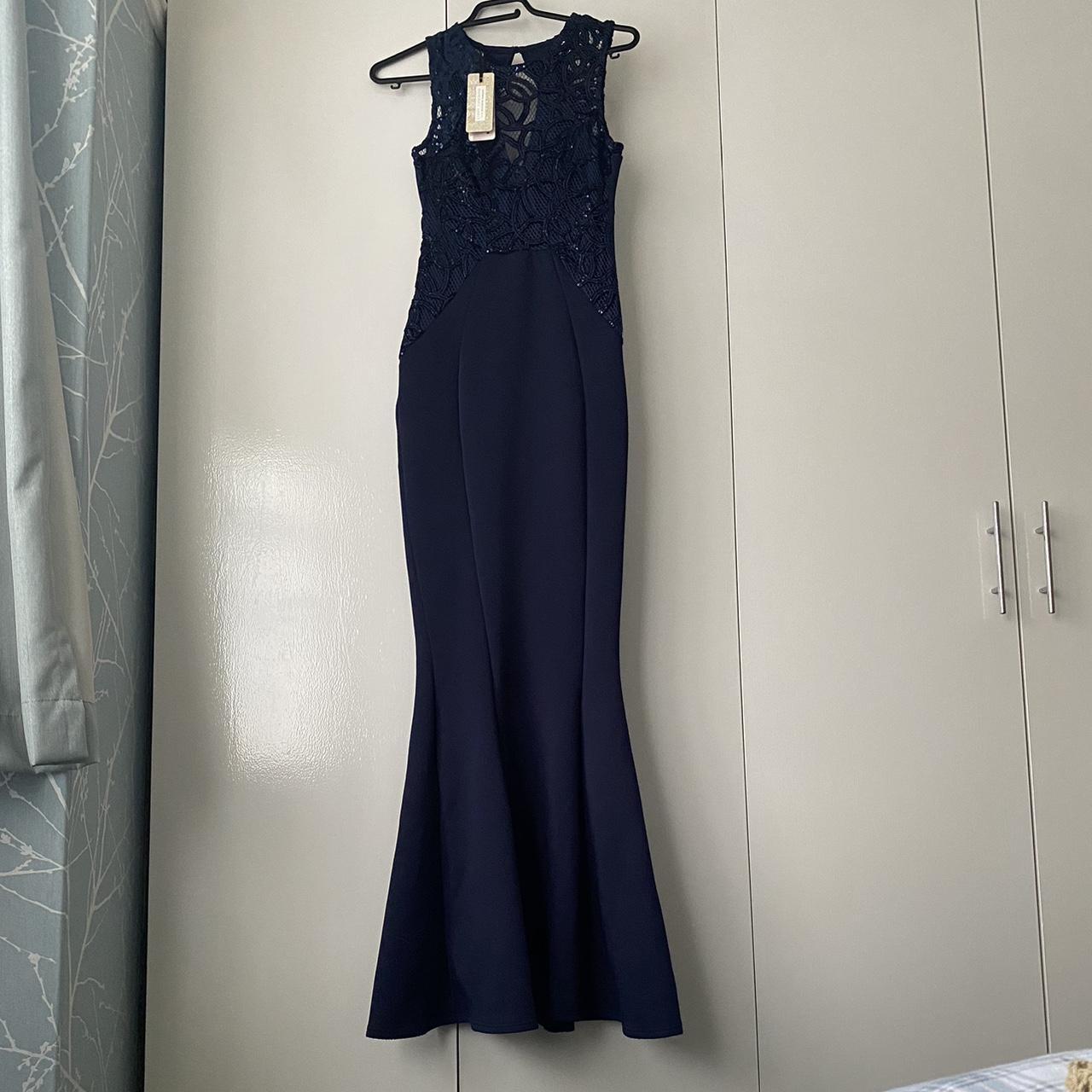 Fashion lipsy navy prom dress