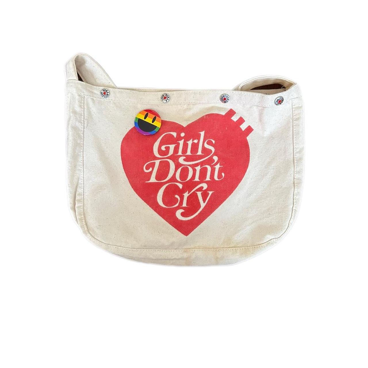 Human Made “Girls Dont Cry” Messenger bag pin... - Depop
