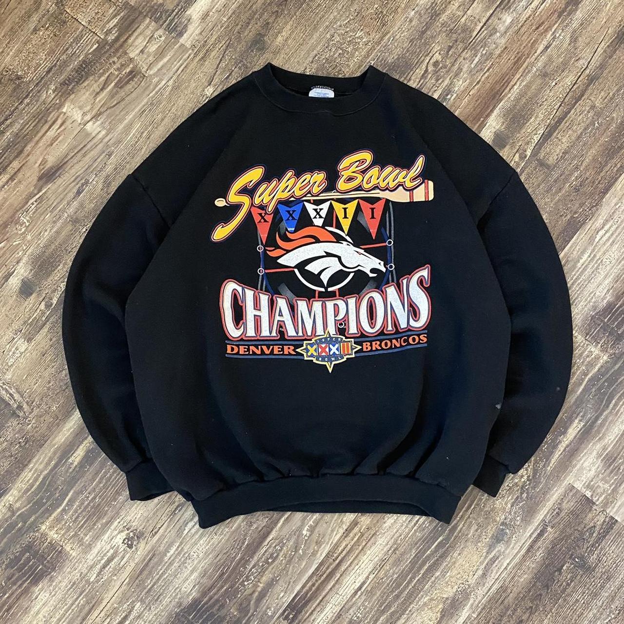 vintage denver broncos crew neck superbull xxxii - Depop