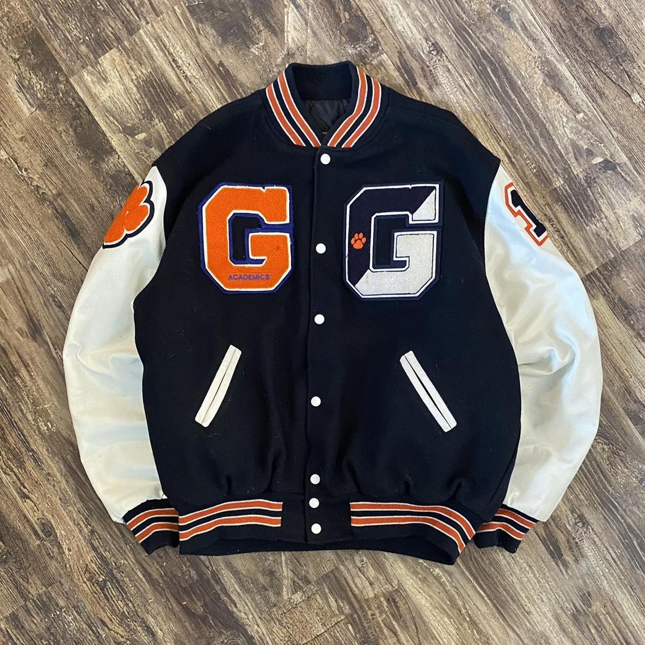 Y2K 2000s Colorful Varsity Jacket Mens Size XL...