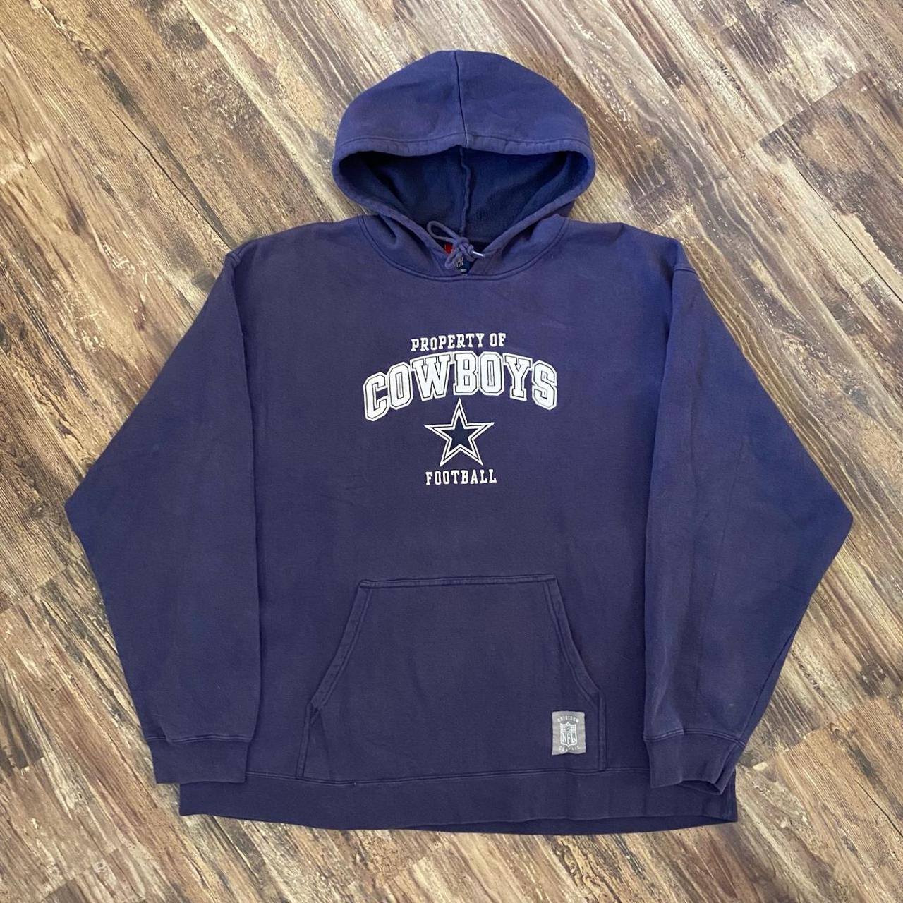 Vintage Reebok NFL Dallas Cowboys Men's Pull Over Hoodie Size 2XL.