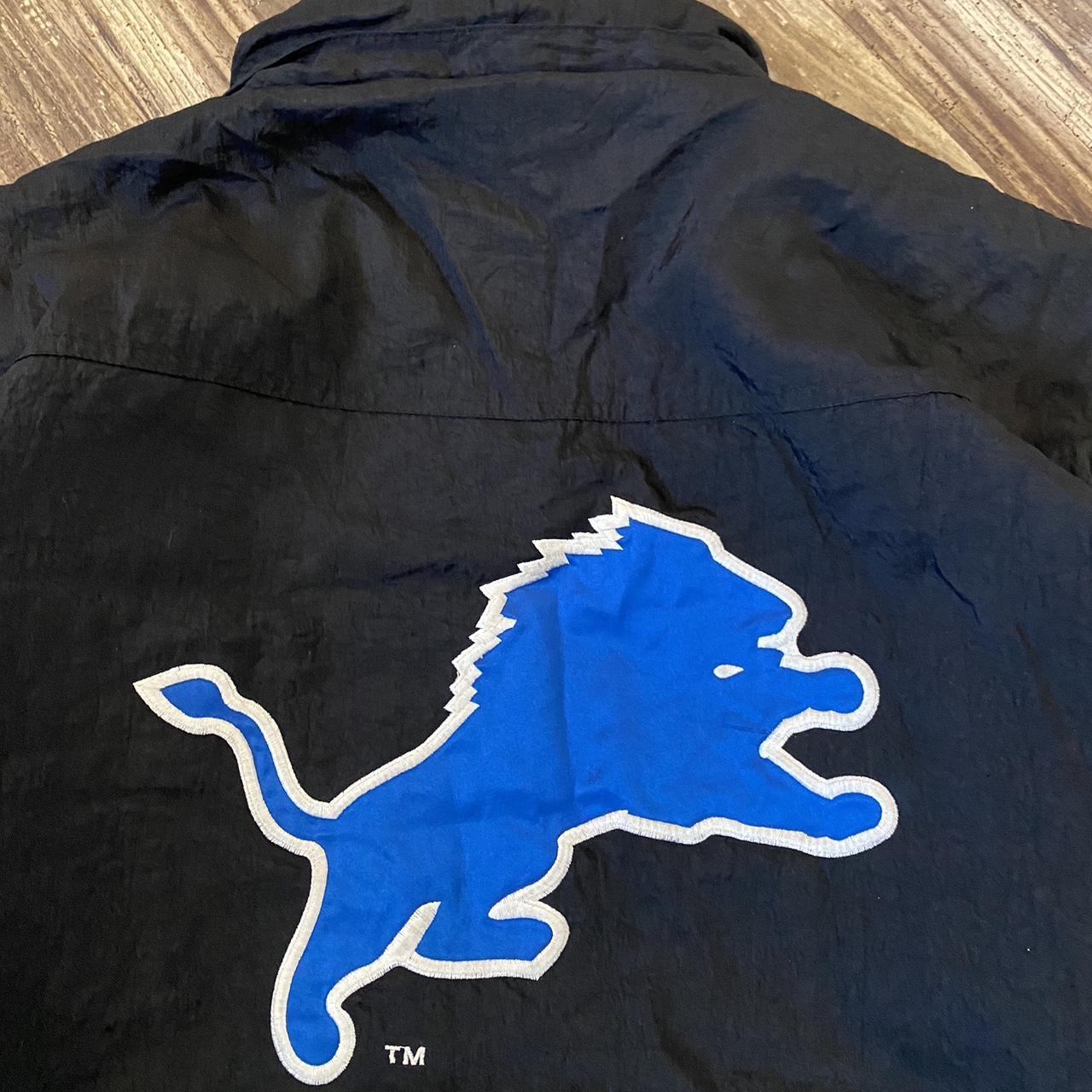 Vintage 1990s Detroit Lions Starter Puffer Jacket - Depop