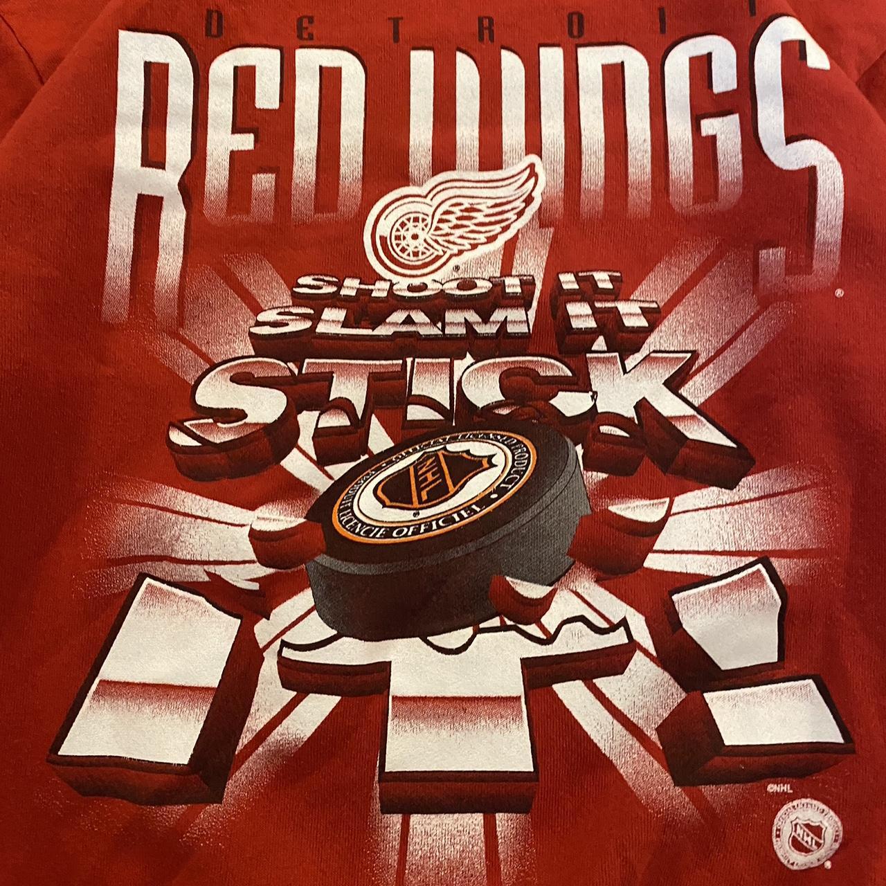 Y2K Detroit Red Wings NHL Sweatpants Adjustable - Depop