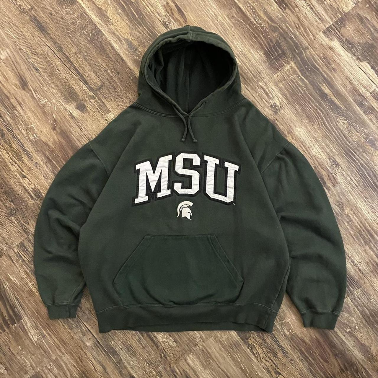 Vintage 2000s MSU Michigan State Spartans Spellout... - Depop