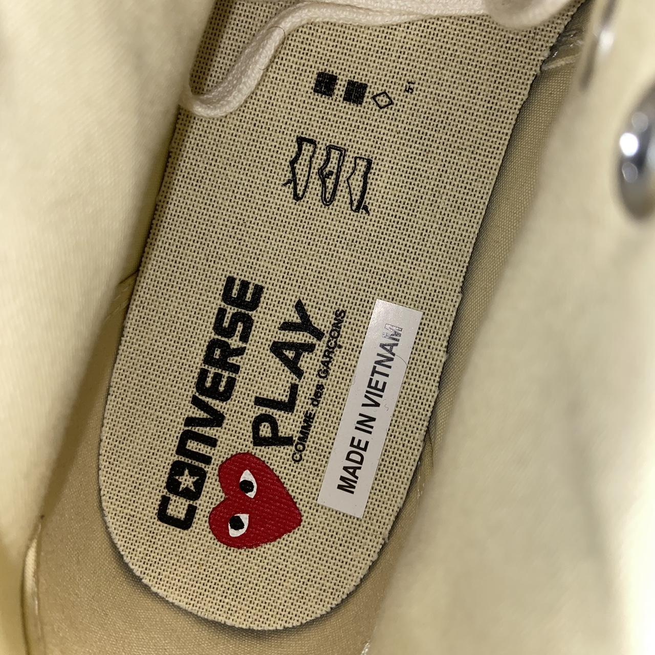 commes des garcon play converse