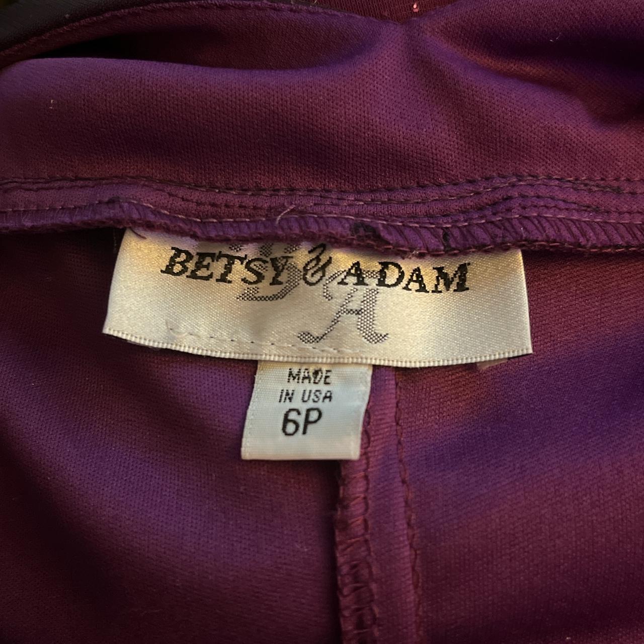 Betsy & Adam Women's Burgundy and Purple Dress (3)
