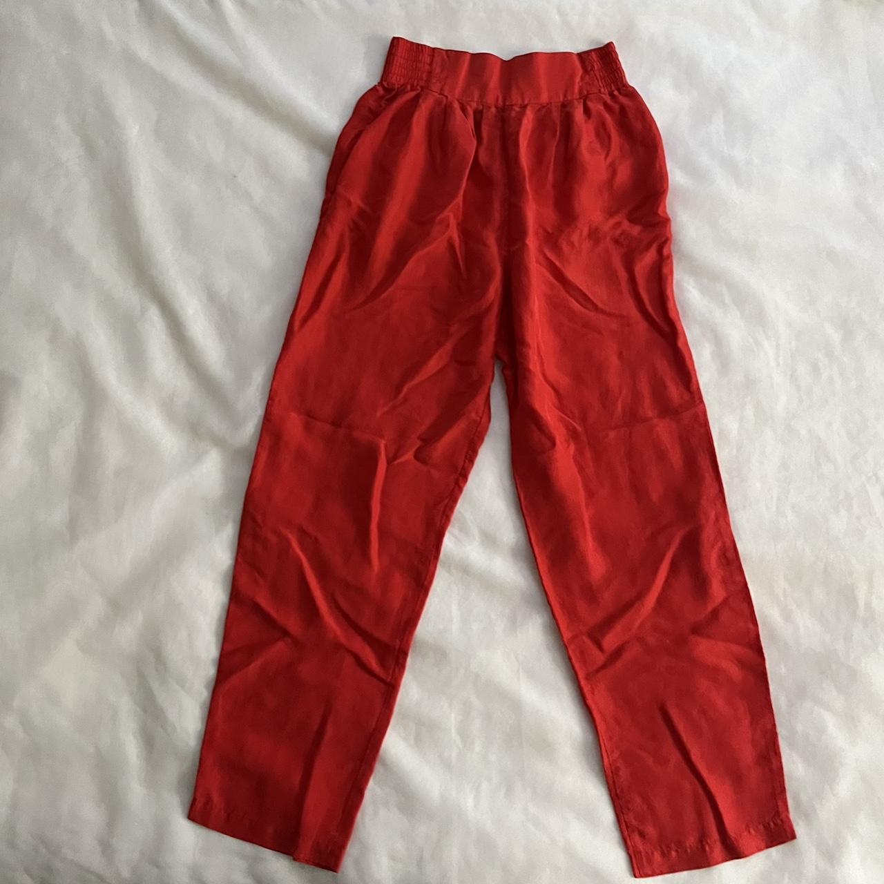 Women's Red Trousers | Depop