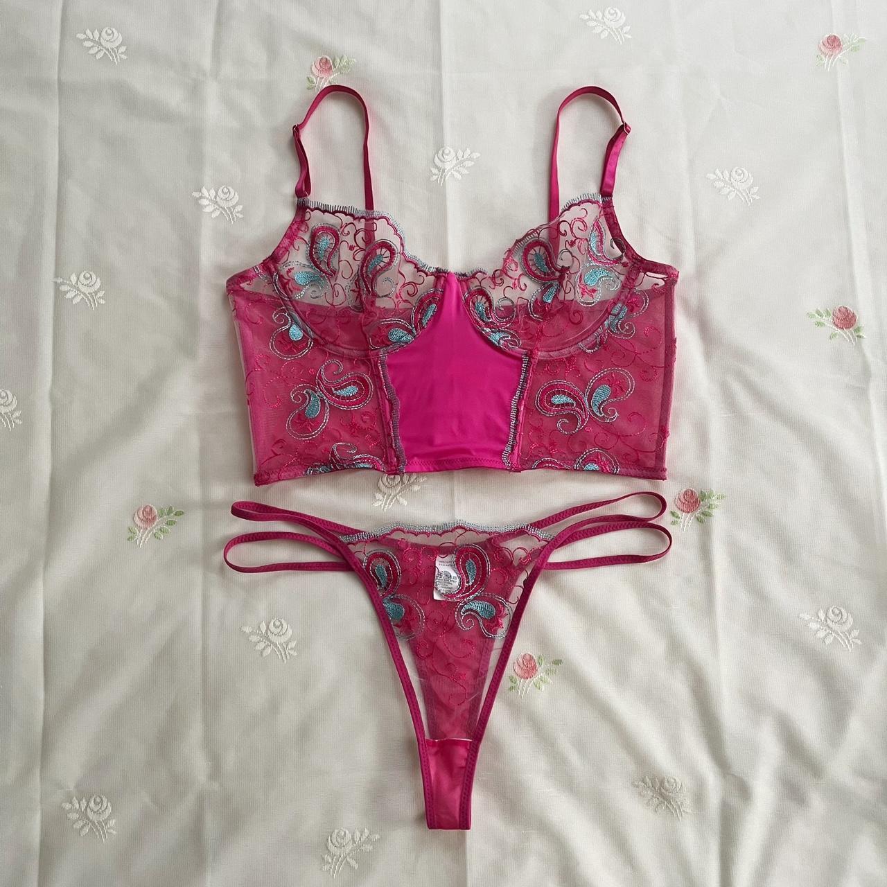 Barbie Women's Pink Bra | Depop