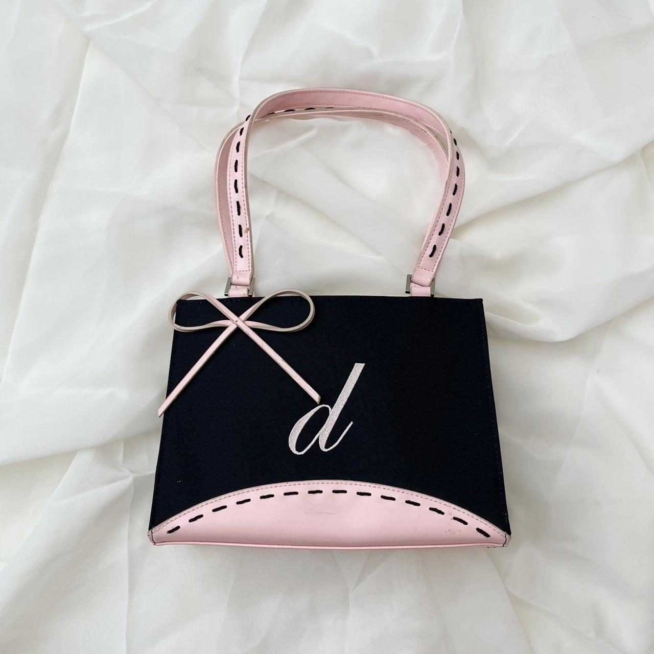 Y2k pink and black handbag Not actual y2k as it’s... - Depop