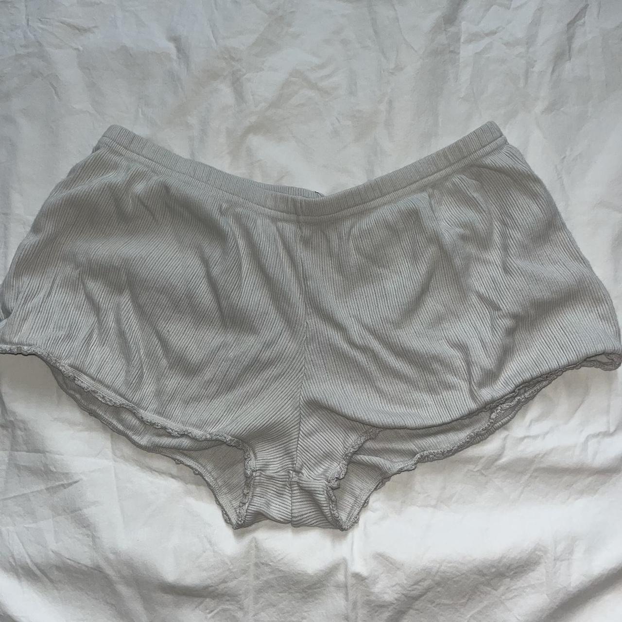 Brandy Melville Off White Shorts Super comfy and... - Depop