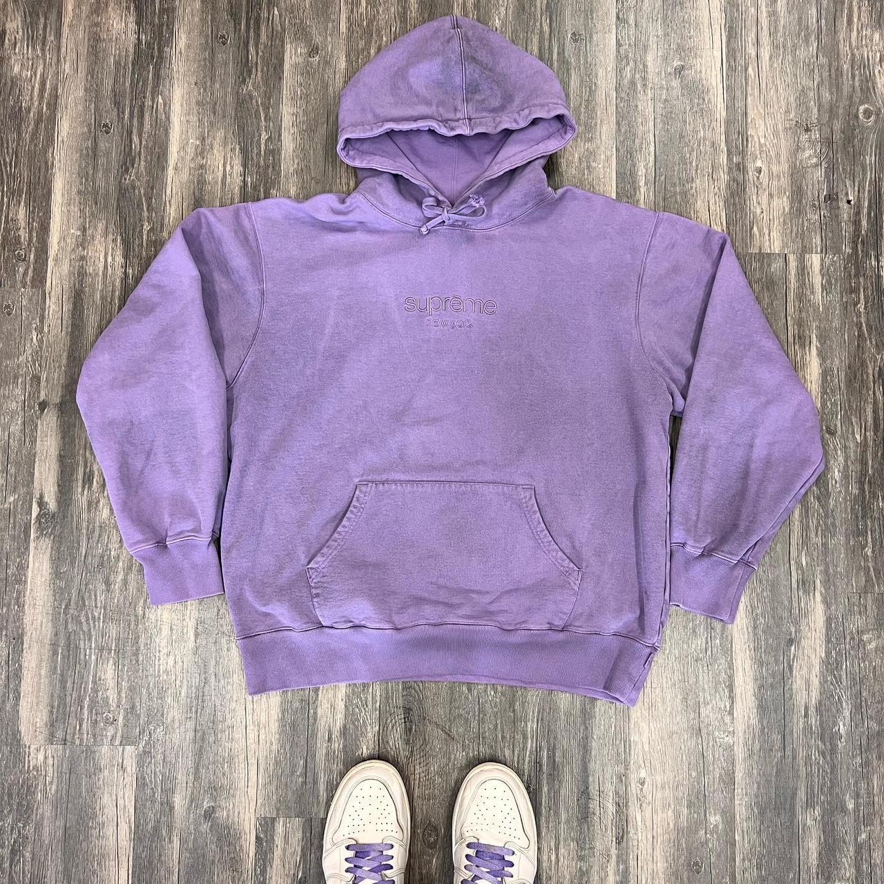 Supreme Men's Purple Hoodie | Depop