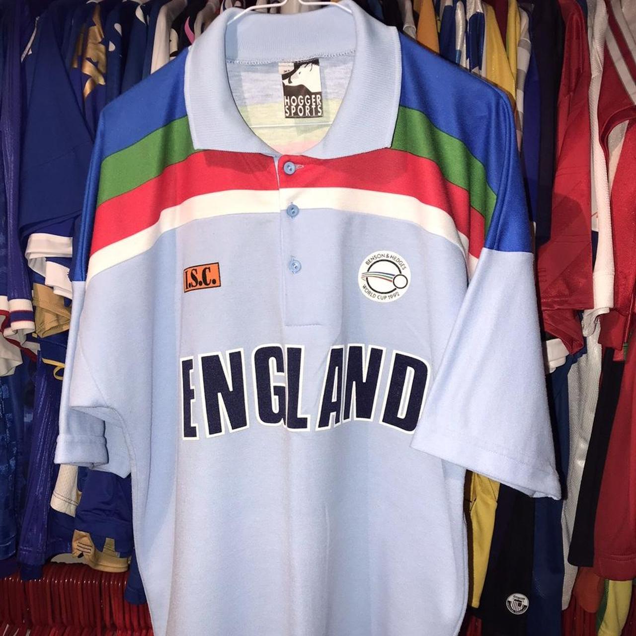 1992 England one day cricket shirt World Cup 92 By... Depop