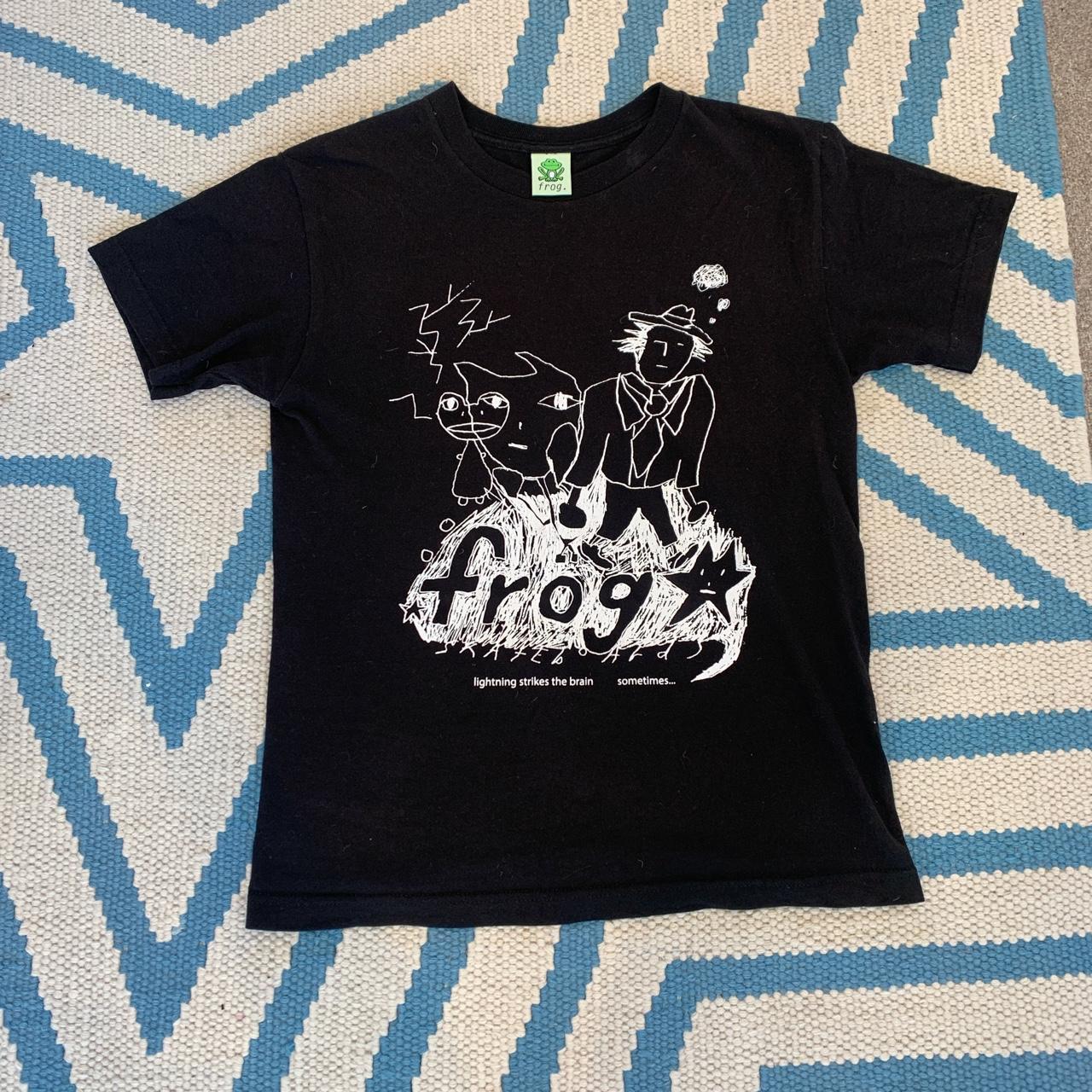 Frog skateboards black graphic t shirt - size small... - Depop