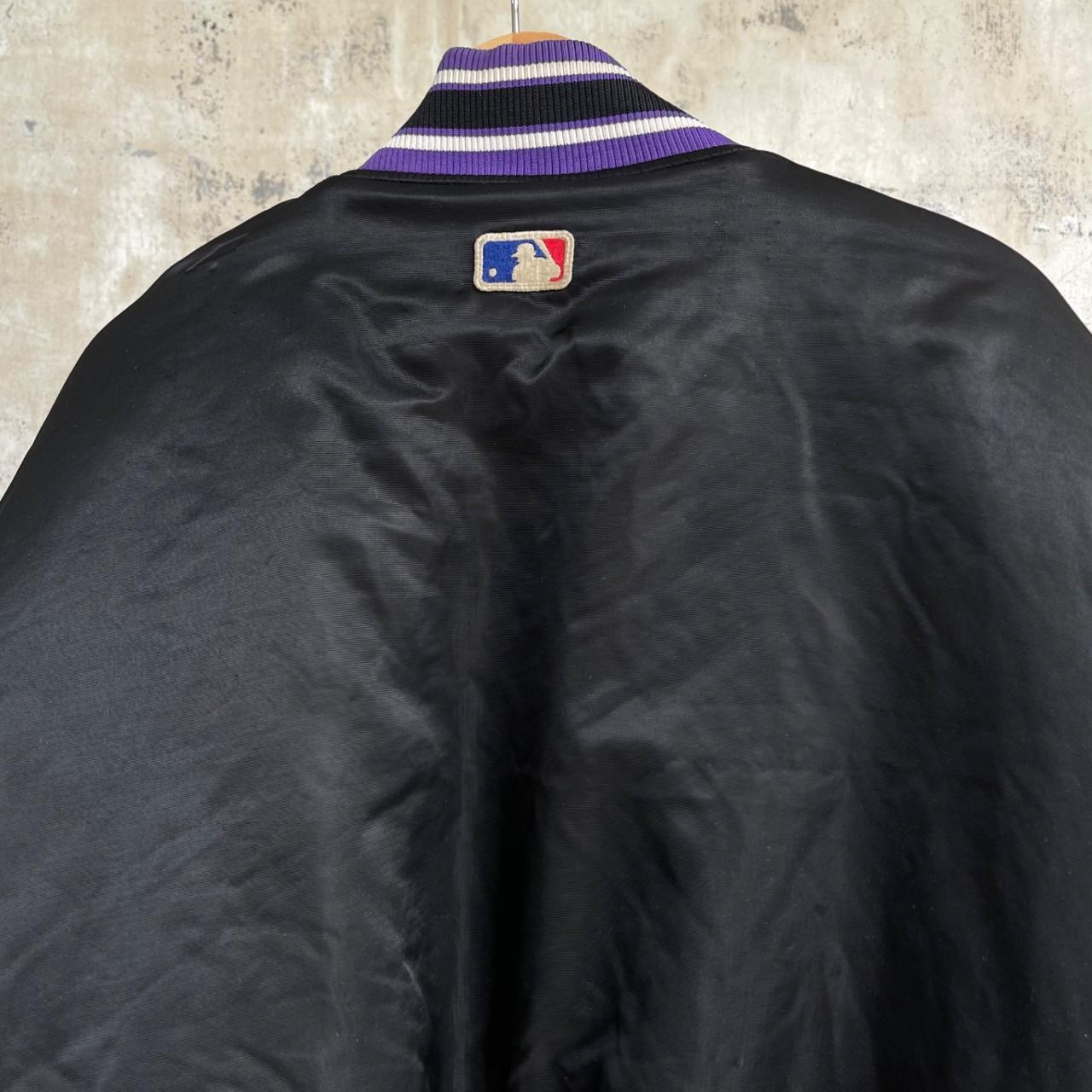 Vintage Tampa Bay Devil Rays Satin Bomber Jacket - Depop