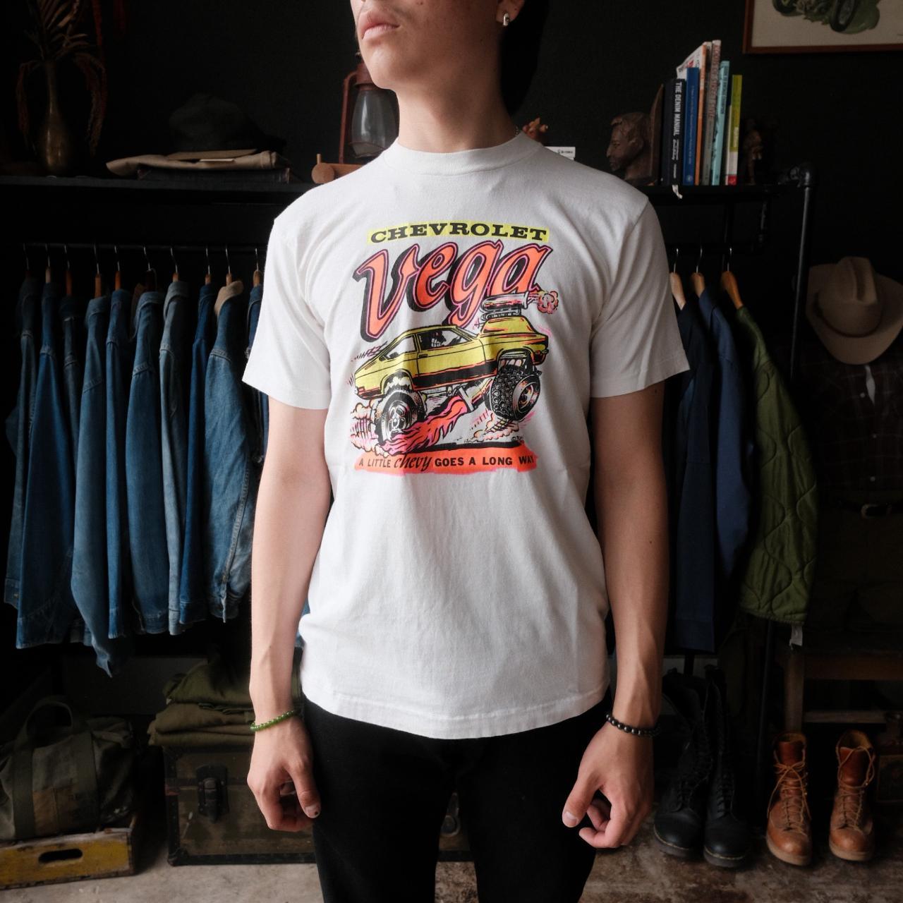 Vintage 70s Roach t-shirt, Chevy Vega hot rod...