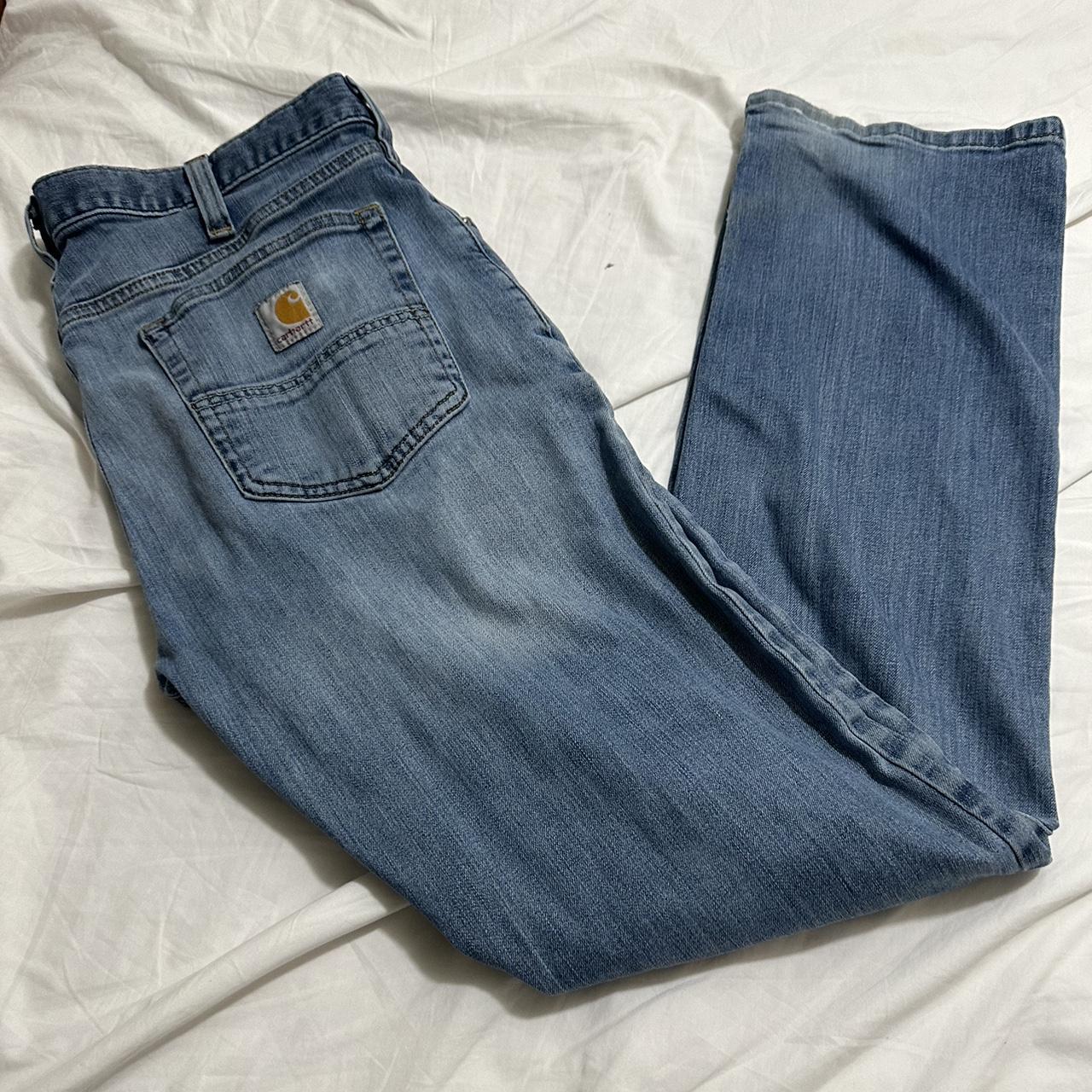 men’s carhartt jeans size 33 x 32 Depop