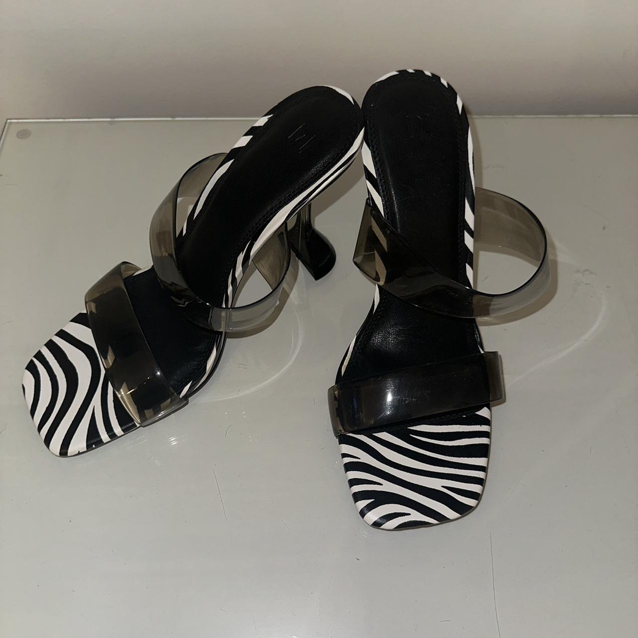 River Island Zebra Print Heels. Size 6. Bought for Depop