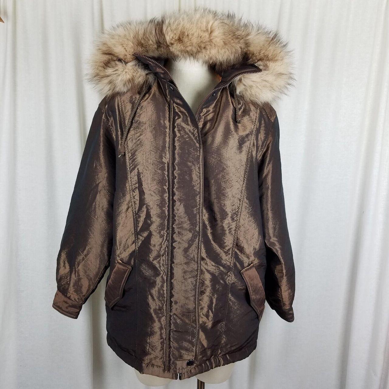 JG Hook Vintage shops Coat, fur hood