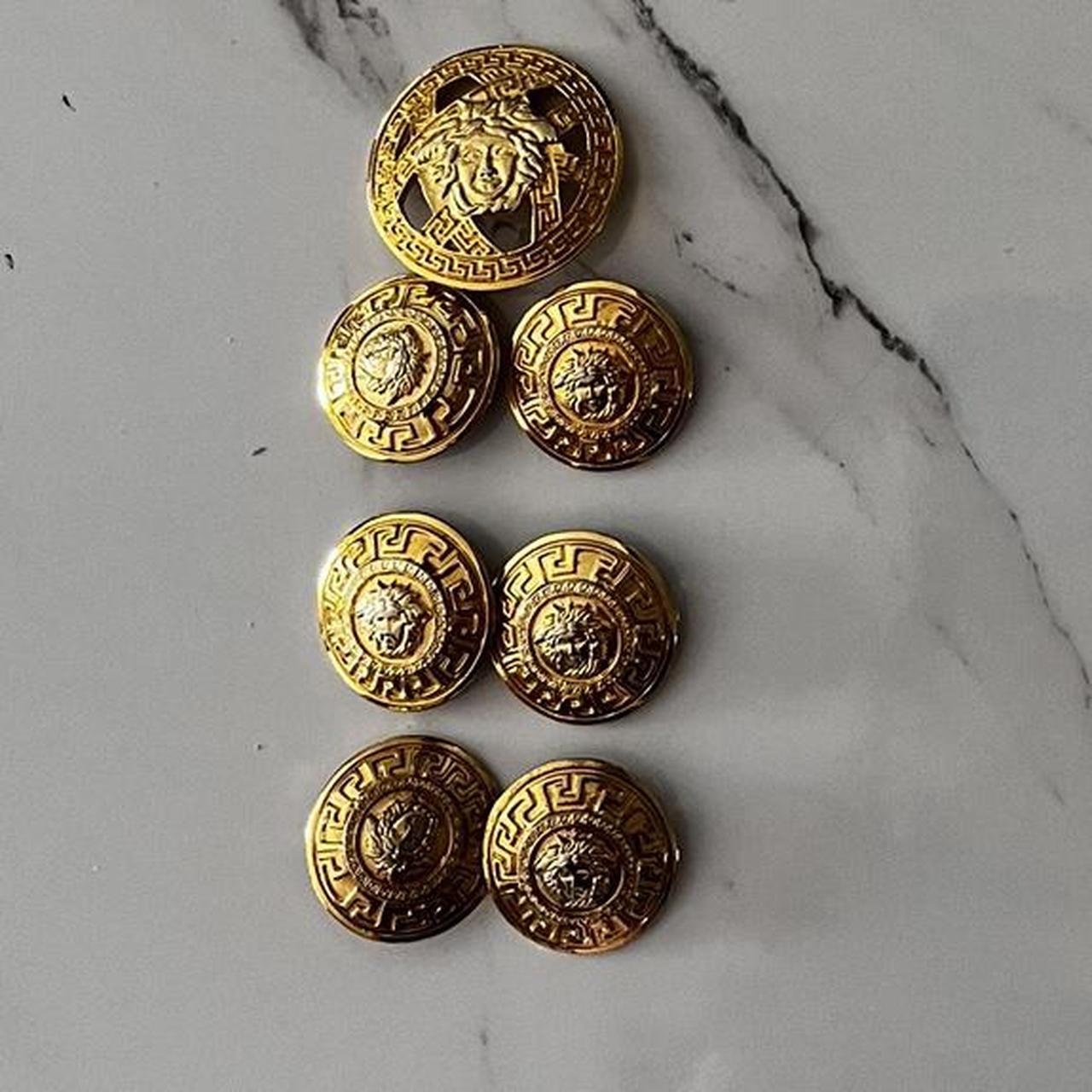 Authentic Versace Buttons off a trashed authentic... Depop