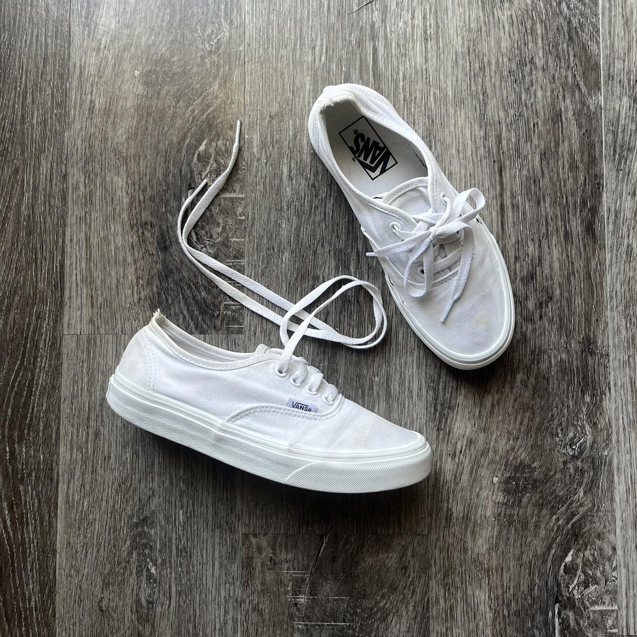 Vans white authentic - size 7 ** PLEASE refer to... - Depop