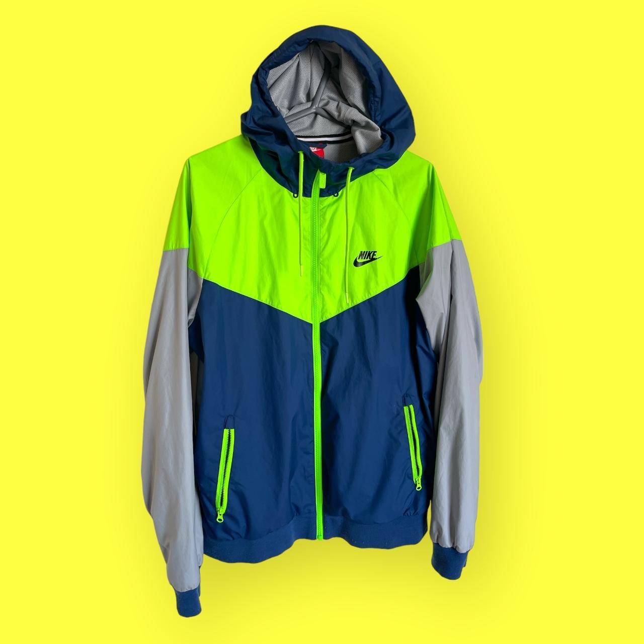 nike men's windrunner blue jacket