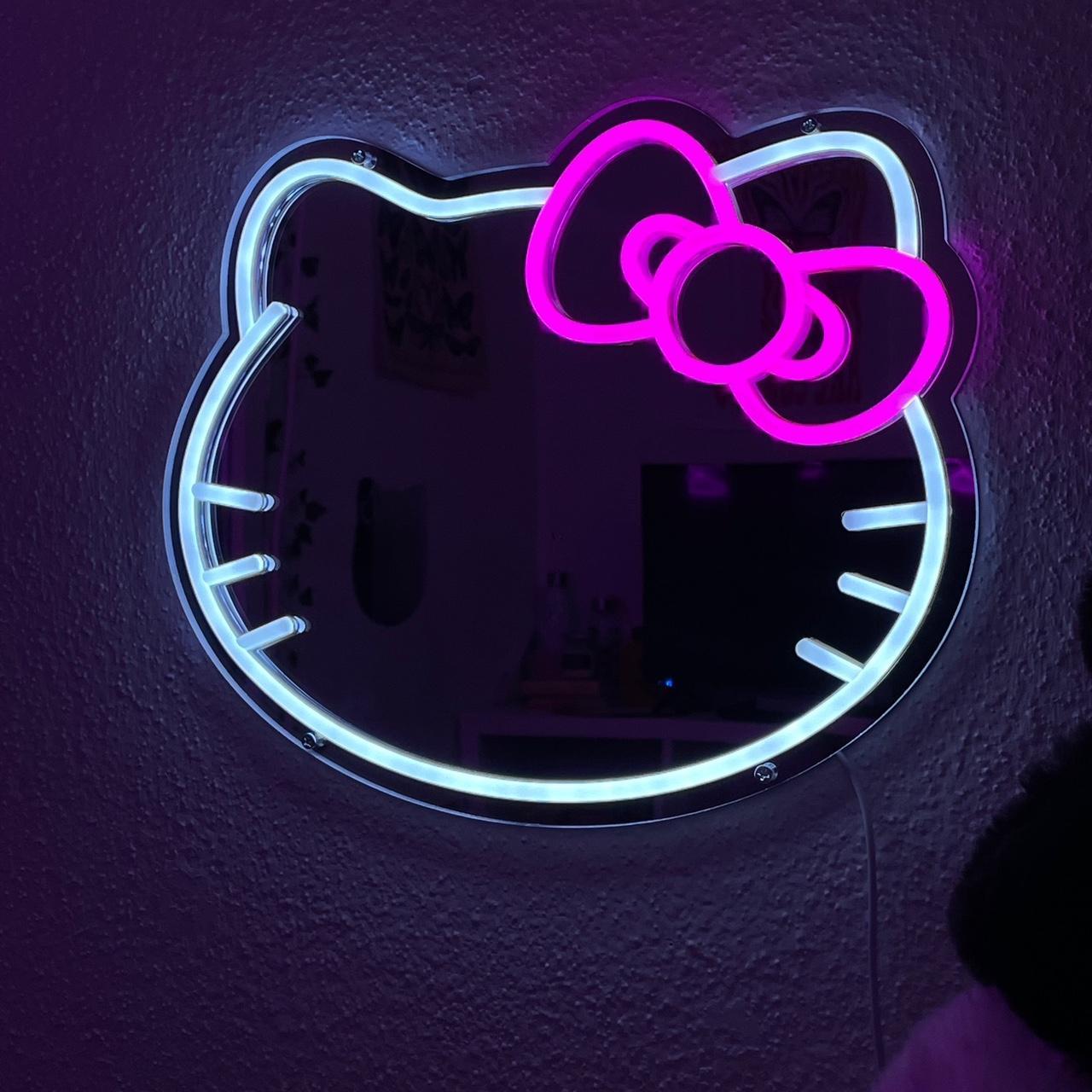 Hello Kitty Mirror Beautiful Light Up Hello Kitty - Depop