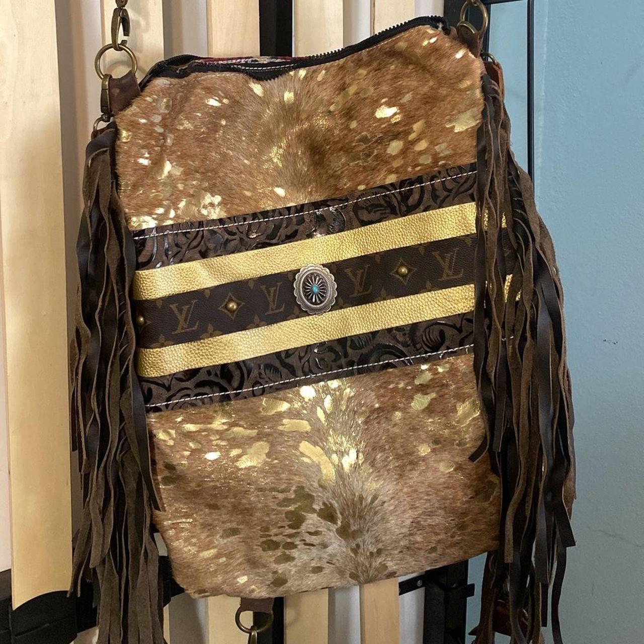 Source Unknown Women's Backpacks - Brown/Gold – O… - image 2