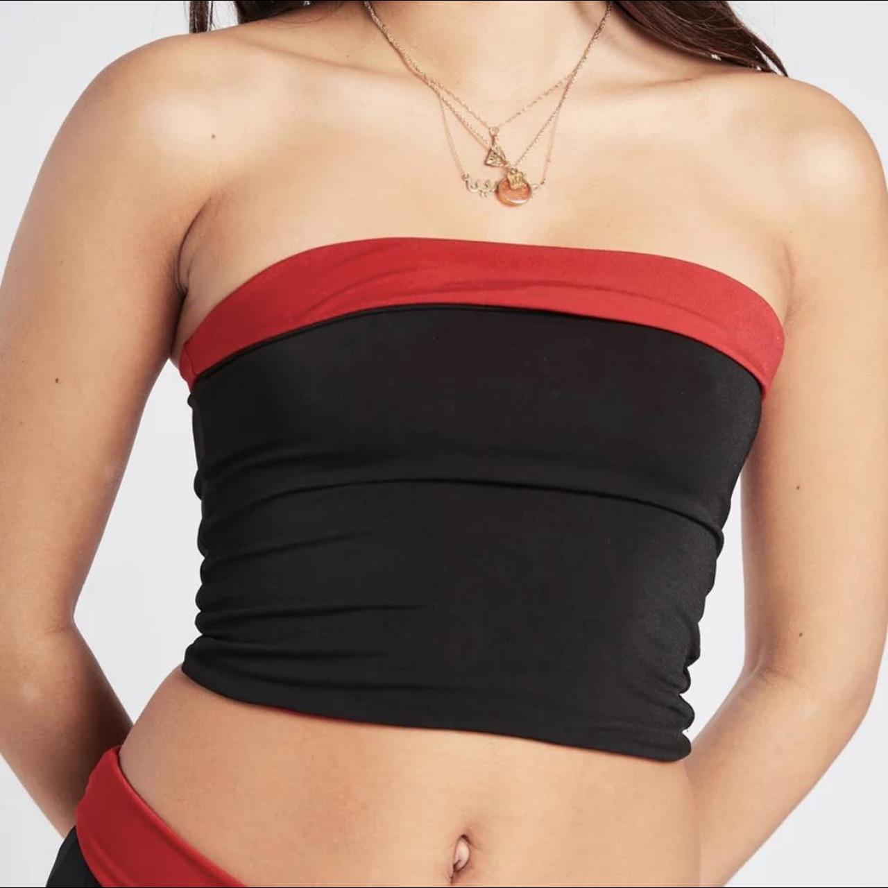 Susamusa. Nova top black and ruby. Reversible. Size... - Depop