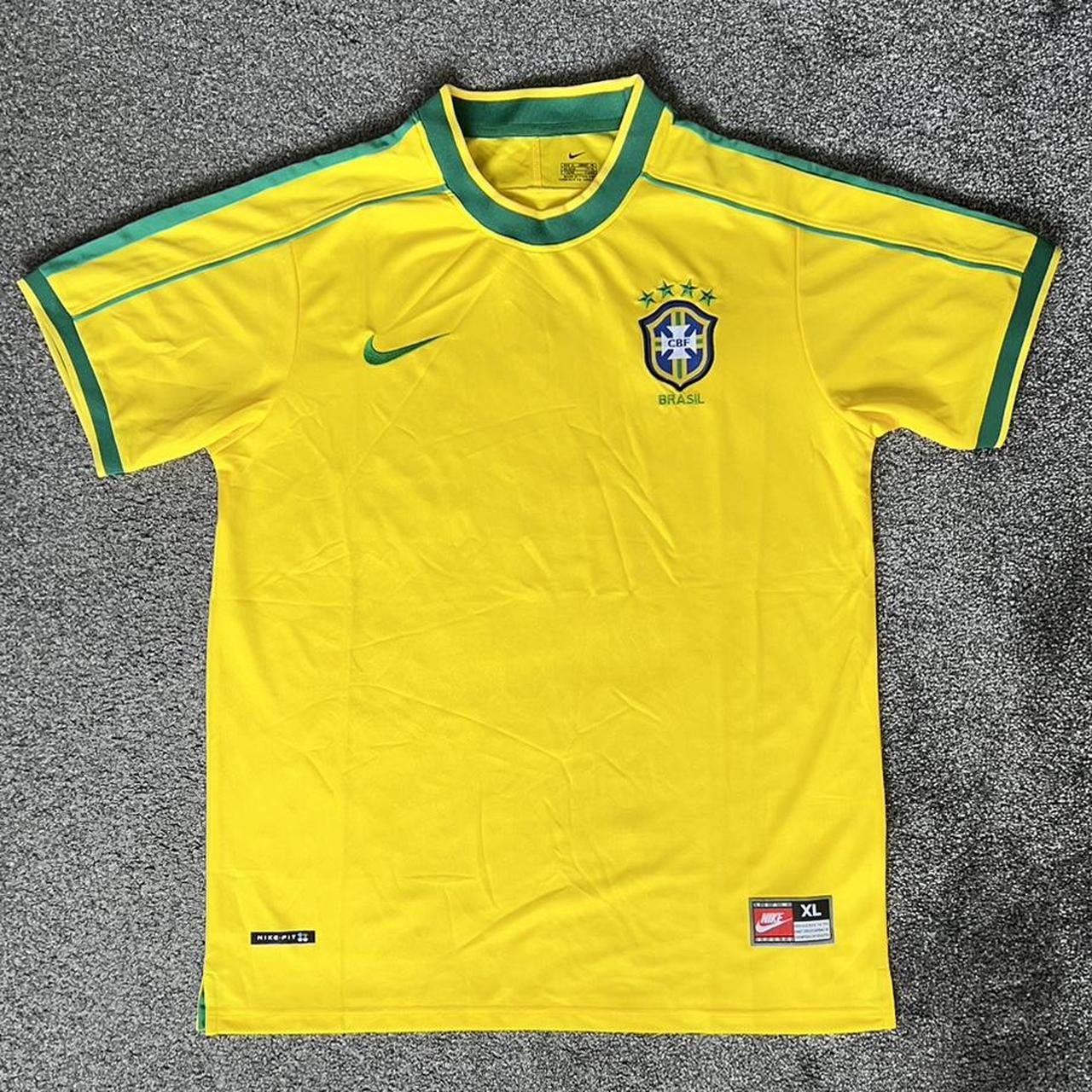 Brazil Shirt (Home 1998) Condition: Perfect! Zero... - Depop