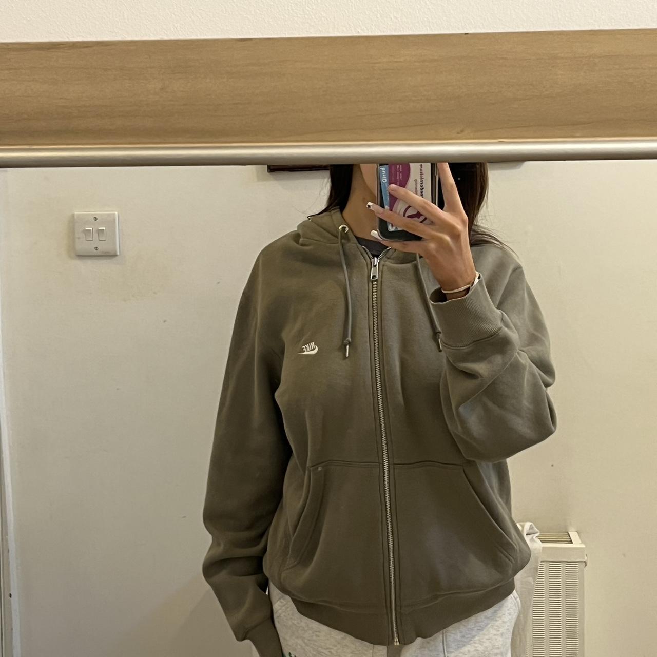 sage green nike shirt