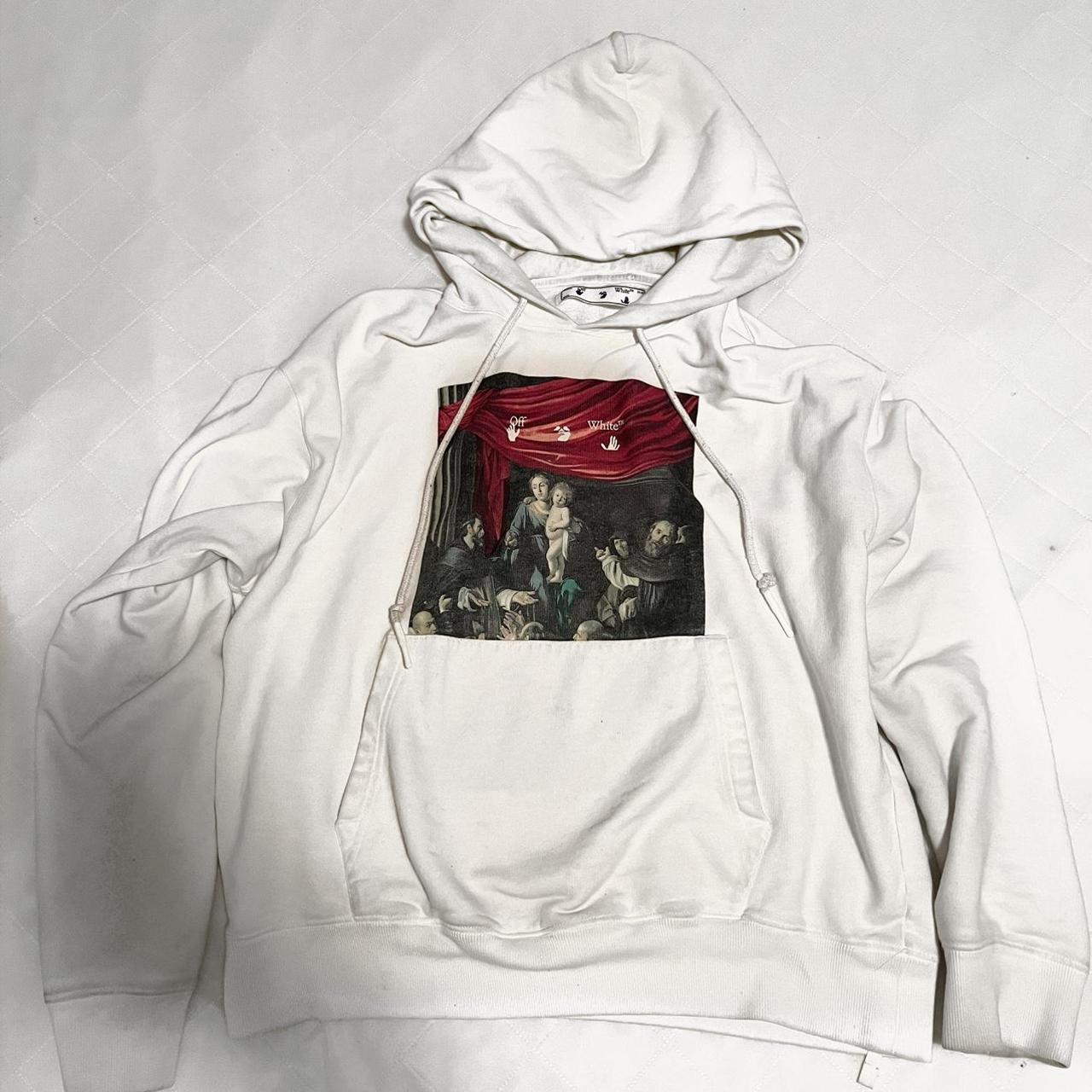 Off white x 2024 champion hoodie red