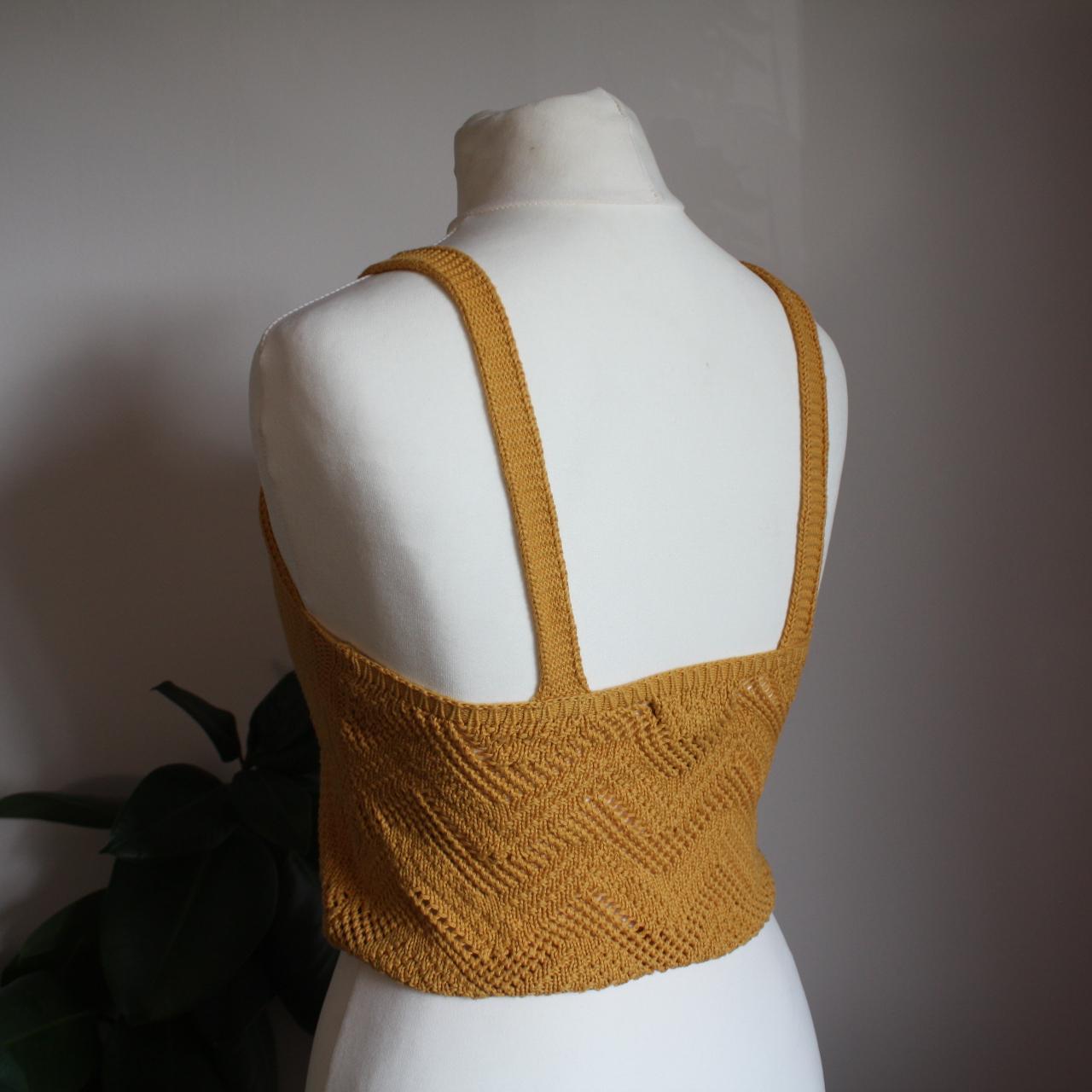 Crochet vest in yellow. Ideal for festivals and hot... - Depop