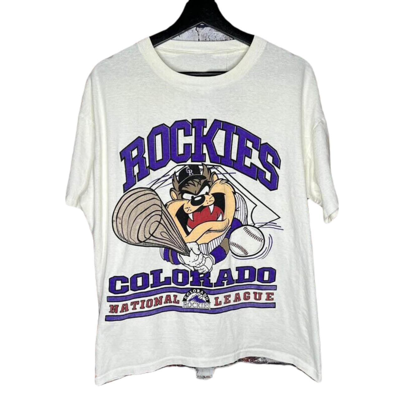 Vintage MLB Colorado Rockies Looney Tunes Shirt, Colorado Rockies