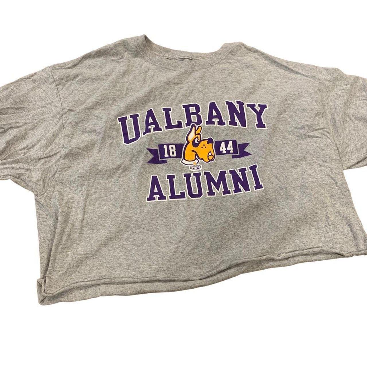 University of Albany Alumni 1844 Mascot Graphic Top,... - Depop