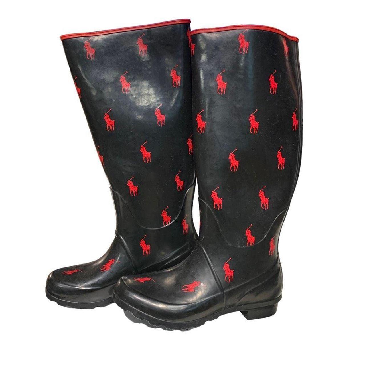 Polo Ralph Lauren Knee High Rubber Wellies Rainboots