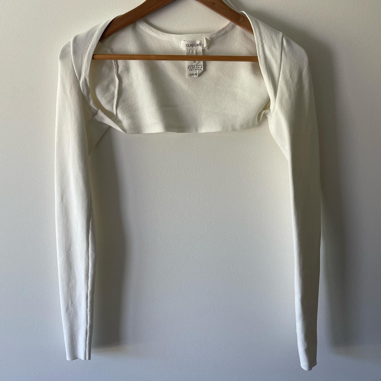 White shrug Glassons Never worn Size S - Depop