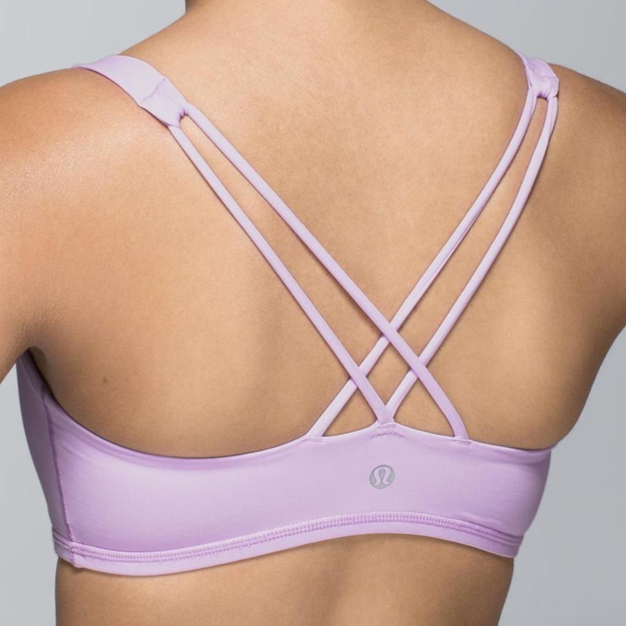 Lululemon Free To Be Bra In Pastel Lilac Strappy Depop