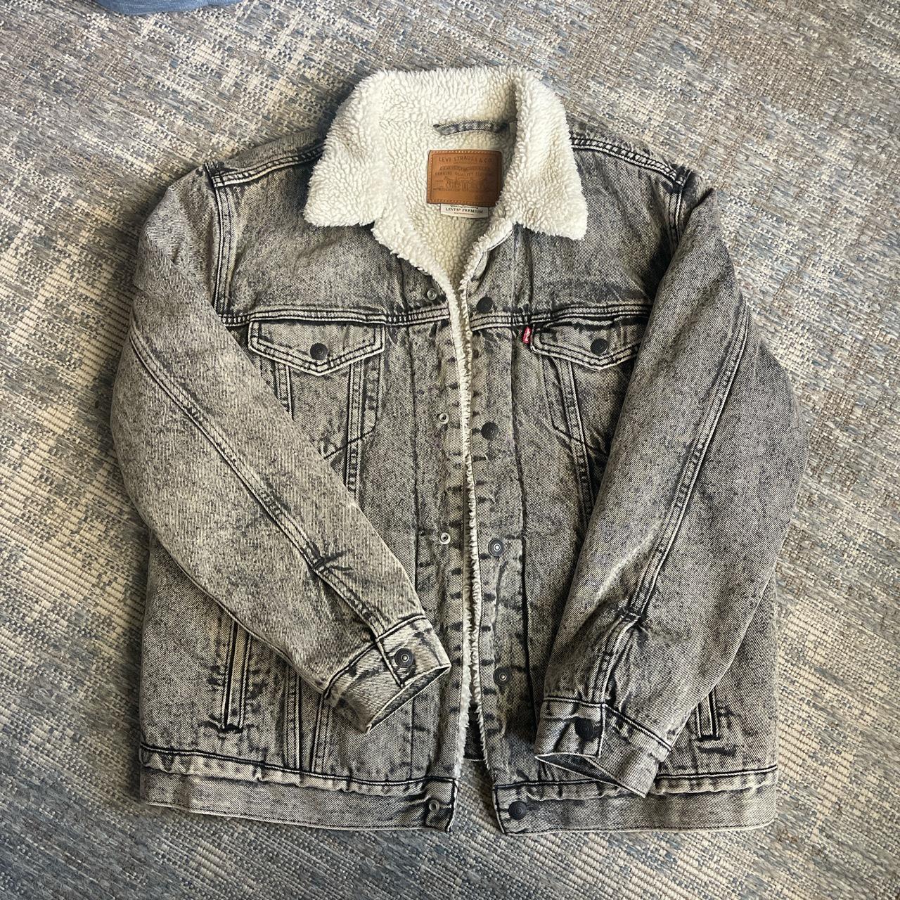 Levi's sherpa trucker outlet jacket grey