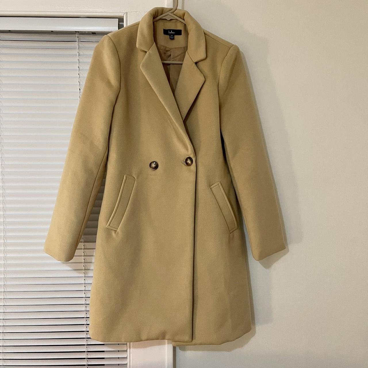 Tan Coat - Long Double-Breasted Coat - Double-Breasted Long Coat - Lulus